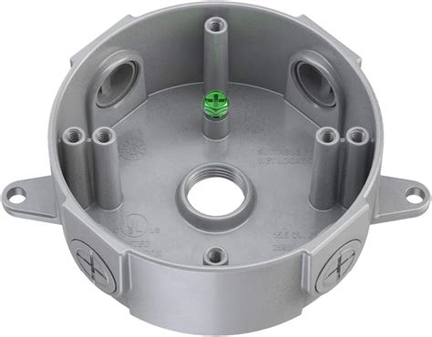 round electrical box for light fixture|shallow outdoor round electrical box.